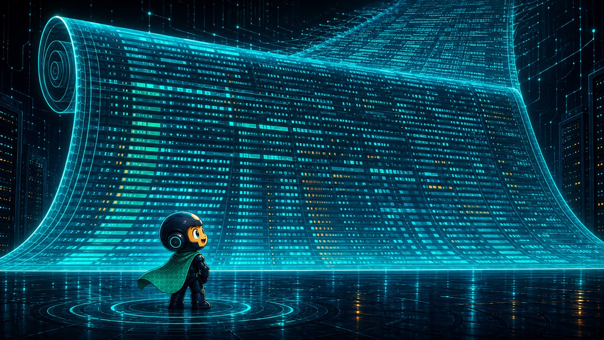 An enormous itemised ledger unrolls, each line naming a single resource and an hour.
