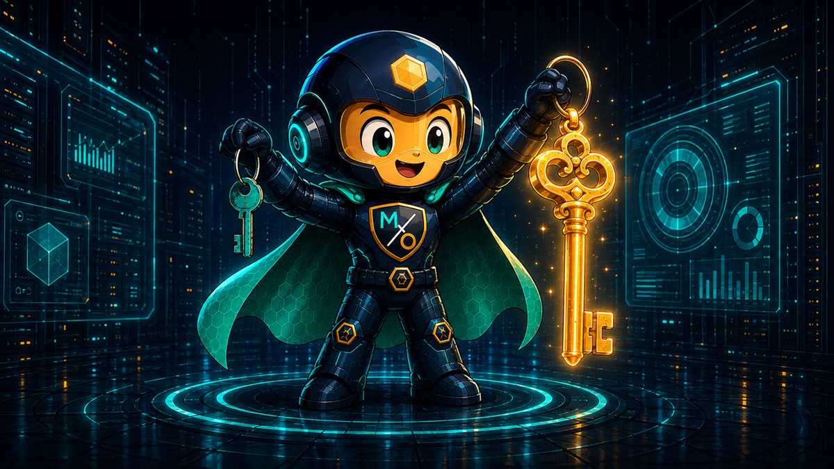 The Sentinel holds two distinct keys: a small worn one labelled read and a heavier one labelled setup, kept on separate rings.