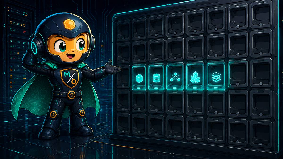 A board of many slots with five glowing and filled at the front, the rest dim and empty, the Sentinel gesturing sheepishly.